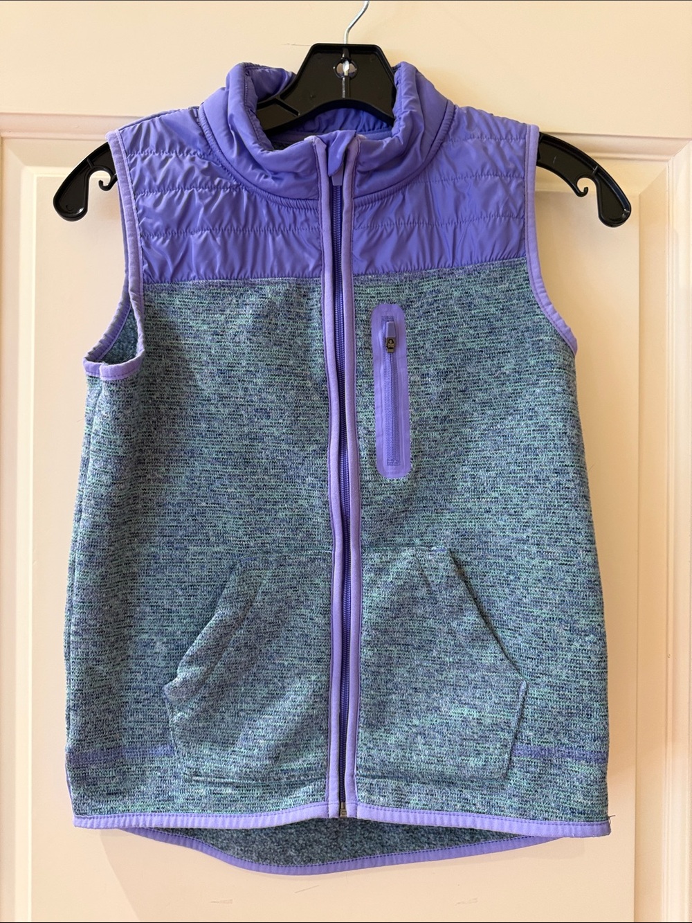 Cat & Jack Lavender and Teal Girls' Fleece Vest